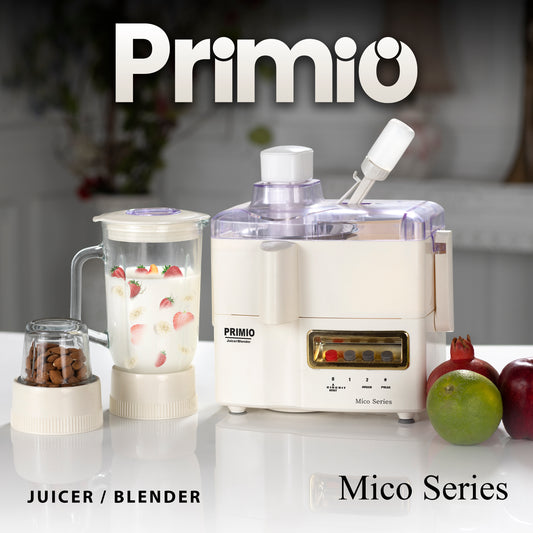 Primio JBG-1000-BS - 3 in 1 Juicer Blender & Grinder