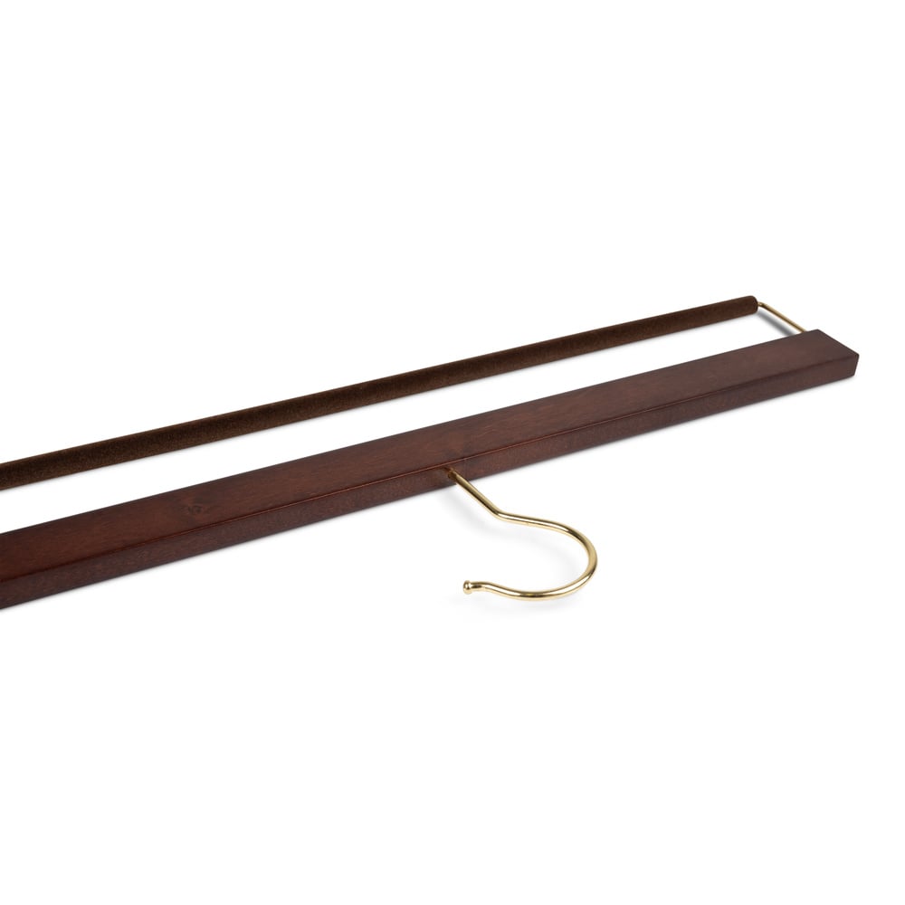 Premium Open-End Wooden Trouser Hanger