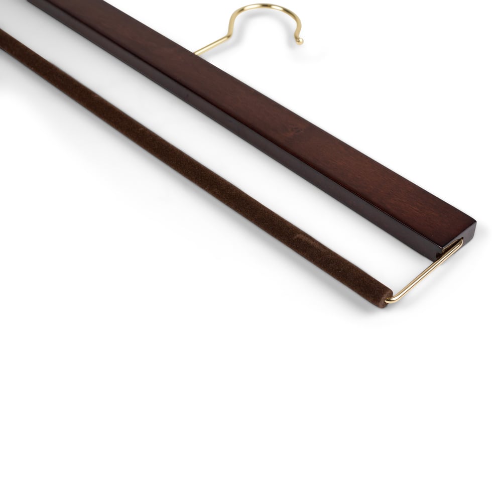 Premium Open-End Wooden Trouser Hanger