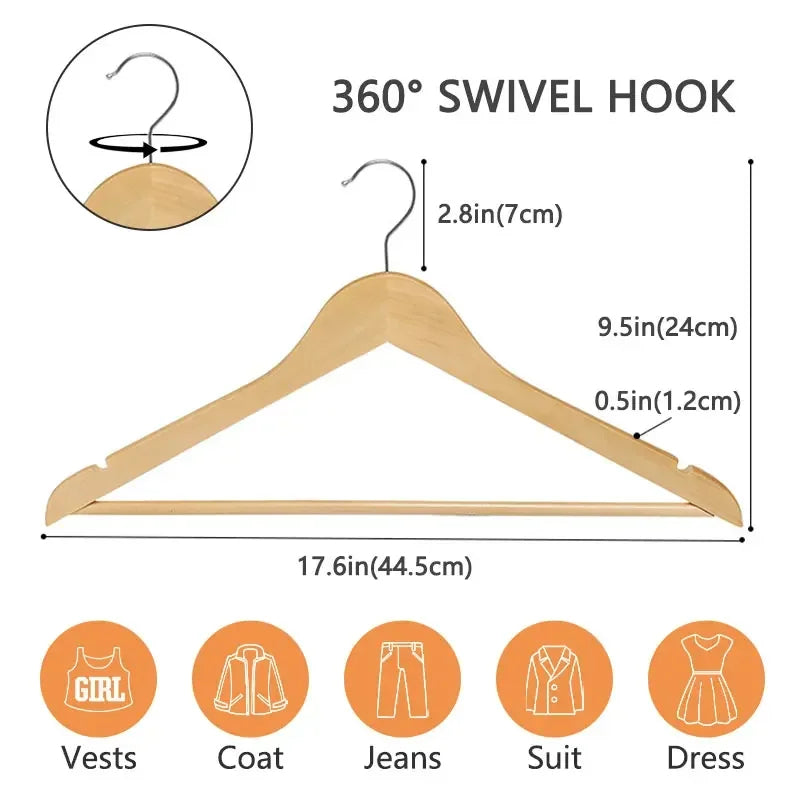 Standard Slim Wooden Hanger