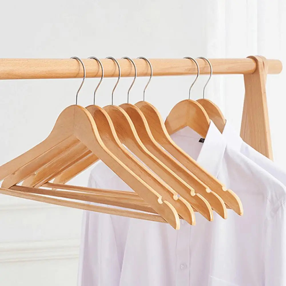 Premium Wooden Clothes Hanger with Bar