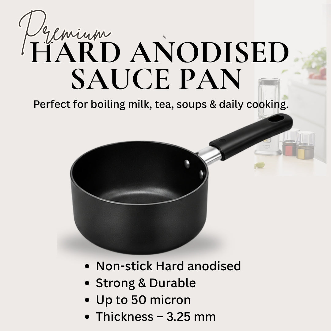 Primio Hard Anodised Non Stick Sauce Pan